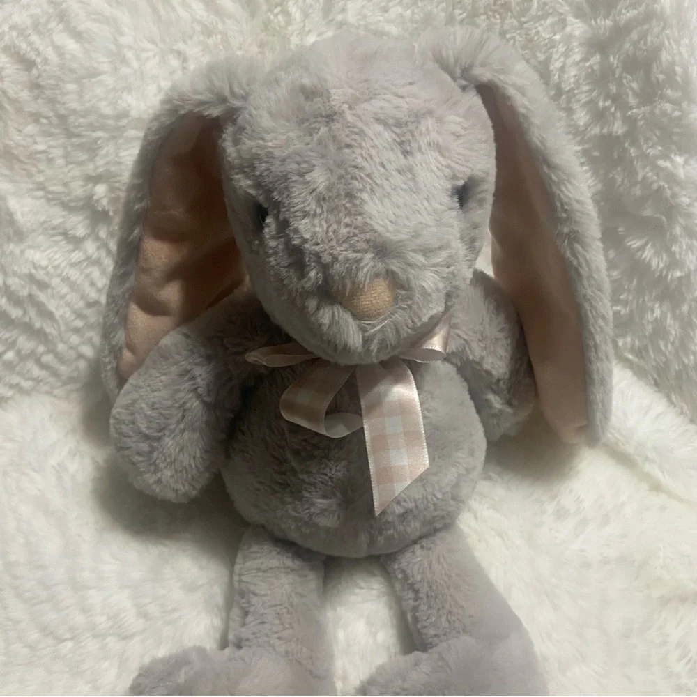 Soft Plush Bunny with Pink Ears